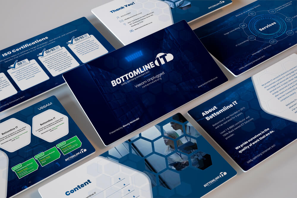 Bottomline IT event presentation - PowerPoint presentation design