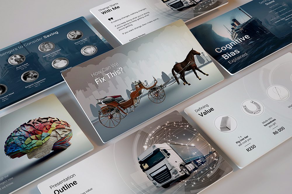 Cognitive bias training - PowerPoint presentation design