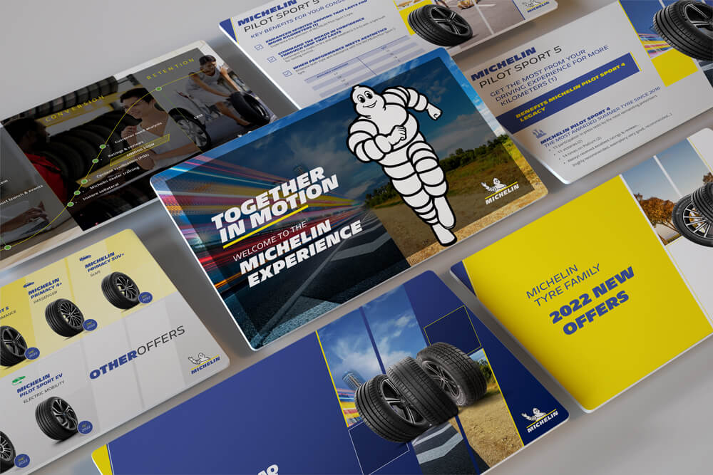 Michelin experience - PowerPoint presentation design