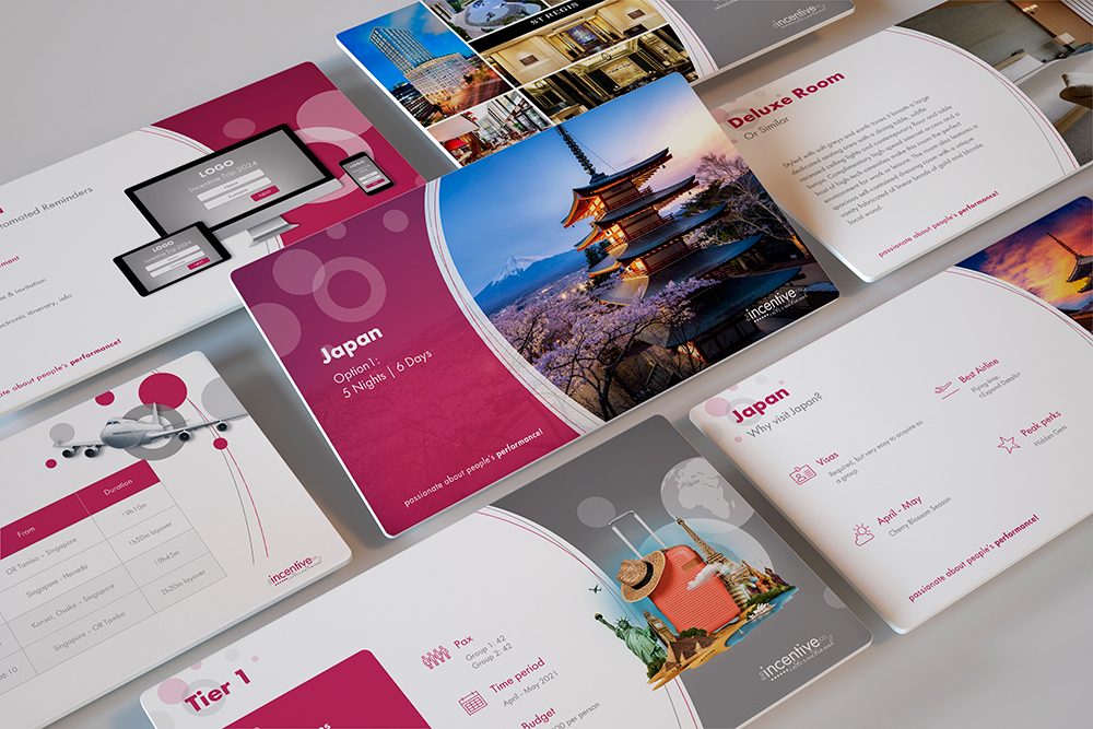 Incentive travel proposal - PowerPoint presentation design