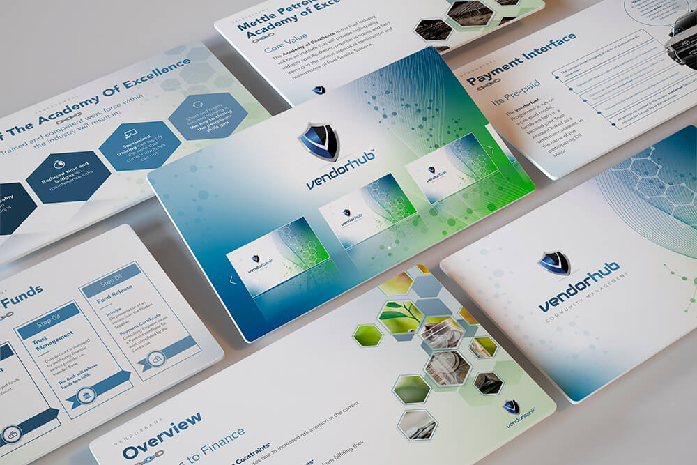 Vendorhub product presentation - PowerPoint presentation design