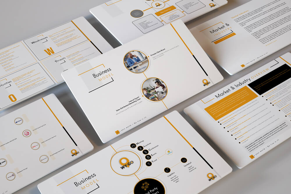 WY-GO business plan - PowerPoint presentation design